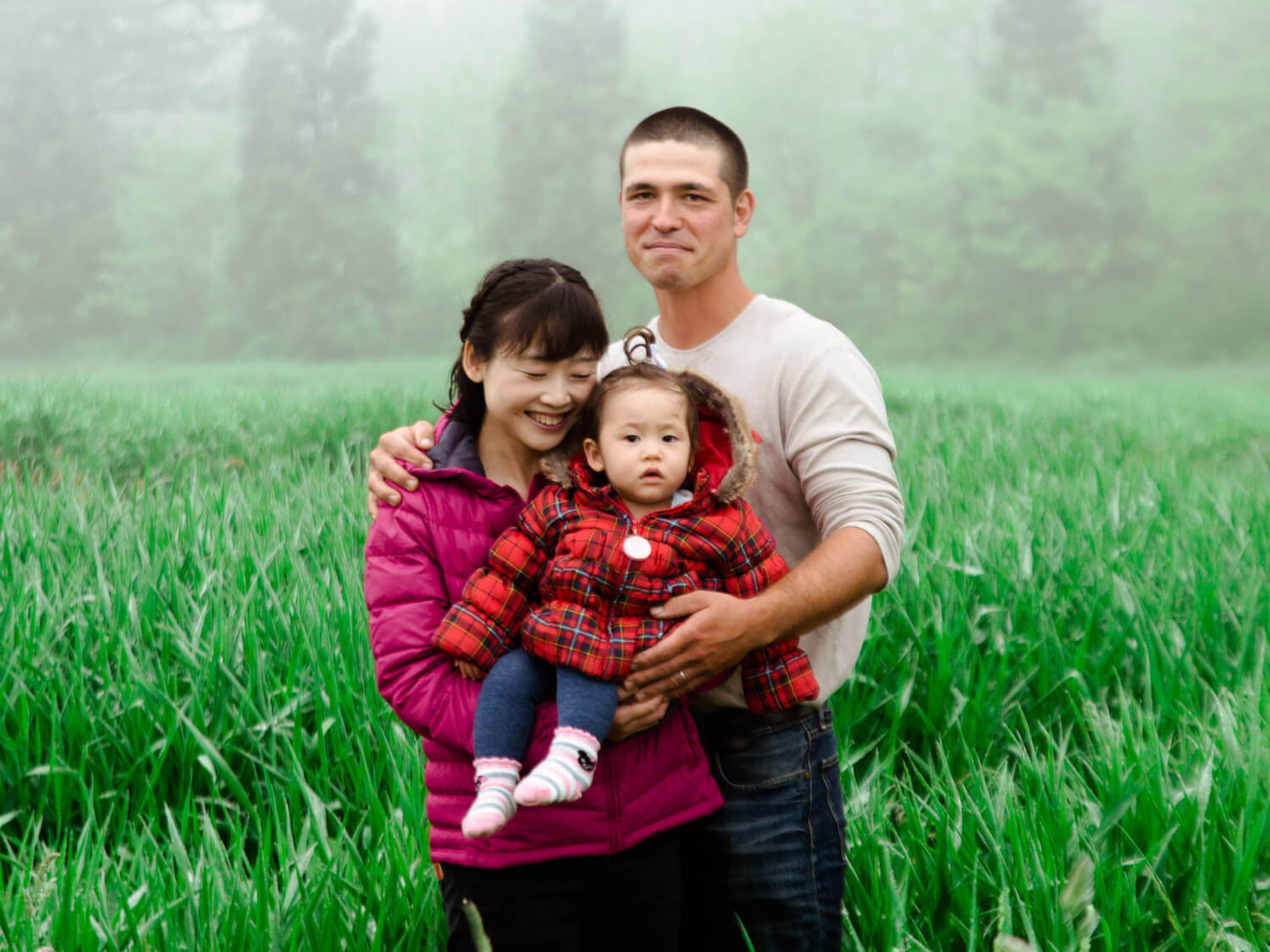 青森県十和田市の丹上さんご家族