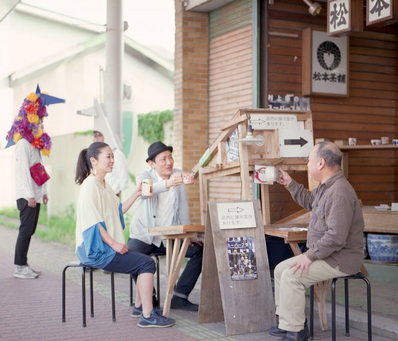 松本茶舗にて